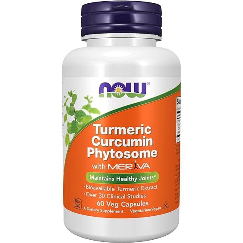 NOW TURMERIC CURCUMIN, CAPSULES 60'S